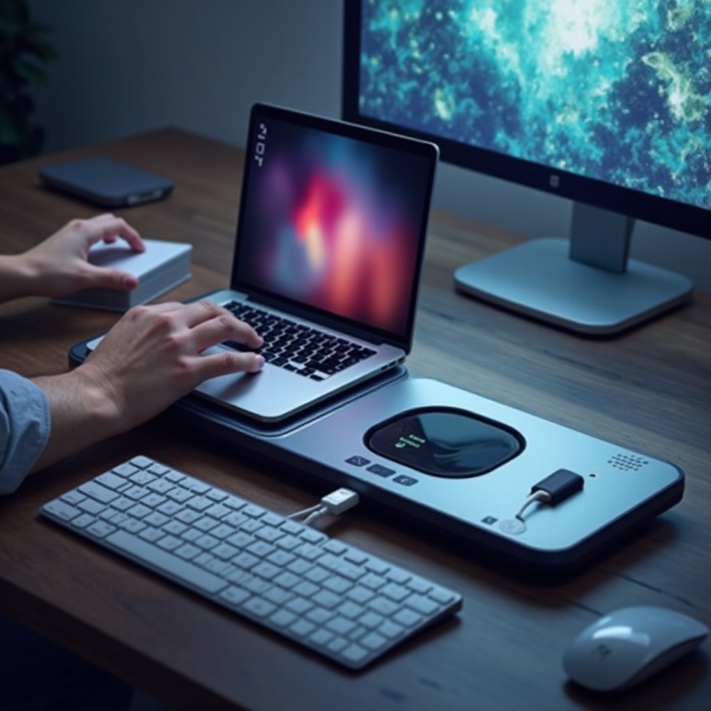 แท่นเชื่อมต่อสำหรับชาร์จแล็ปท็อป