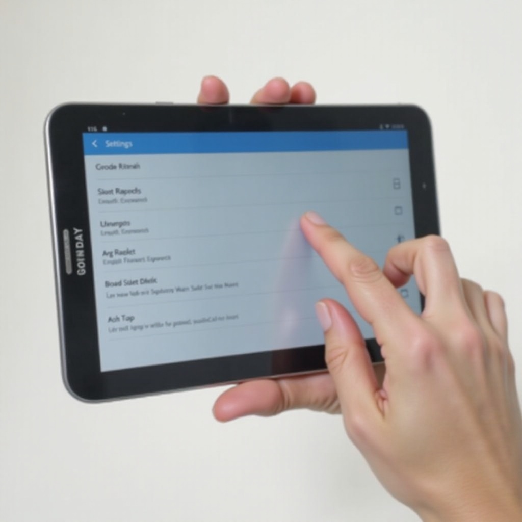 cara mengatur ulang tablet Galaxy tanpa kata sandi